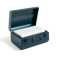 Набор Из 2 сундучков из металла Masa единый размер синий LA REDOUTE INTERIEURS  фото, kupilegko.ru